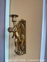 MaxSold Auction: Pair of Italian Gilded Brass Rococo Wall Sconces - Strathroy-Caradoc (Ontario, Canada) SELLER MANAGED Estate Sale Online Auction - Claire Court