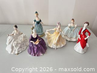 MaxSold Auction: Royal Doulton - 6 Bone China Porcelain Collectible Figurines - Strathroy-Caradoc (Ontario, Canada) SELLER MANAGED Estate Sale Online Auction - Claire Court