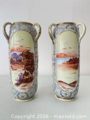 MaxSold Auction: Set of 2 antique Nippon porcelain vases - Strathroy-Caradoc (Ontario, Canada) SELLER MANAGED Estate Sale Online Auction - Claire Court