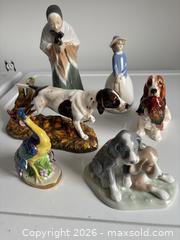 MaxSold Auction: Set of 6 Porcelain Collectible Figurines - Dogs, Birds, People - Strathroy-Caradoc (Ontario, Canada) SELLER MANAGED Estate Sale Online Auction - Claire Court