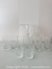 MaxSold Auction: Set of crystal glasses and pitcher - Strathroy-Caradoc (Ontario, Canada) SELLER MANAGED Estate Sale Online Auction - Claire Court