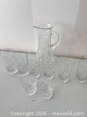 MaxSold Auction: Set of crystal glasses and pitcher - Strathroy-Caradoc (Ontario, Canada) SELLER MANAGED Estate Sale Online Auction - Claire Court