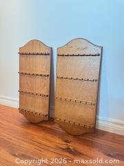 MaxSold Auction: Solid Wood Wall-Mounted Spoon Display Rack (Pair) - Strathroy-Caradoc (Ontario, Canada) SELLER MANAGED Estate Sale Online Auction - Claire Court