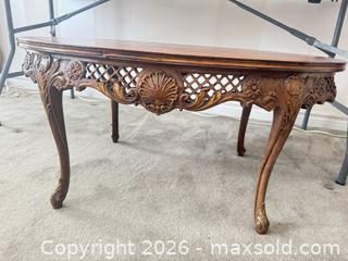MaxSold Auction: Vintage French Louis XV-style oval coffee table  - Strathroy-Caradoc (Ontario, Canada) SELLER MANAGED Estate Sale Online Auction - Claire Court