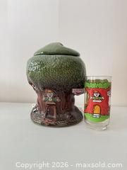 MaxSold Auction: Vintage Keebler Elves Ceramic Cookie Jar & Glass Tumbler - Strathroy-Caradoc (Ontario, Canada) SELLER MANAGED Estate Sale Online Auction - Claire Court