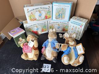 MaxSold Auction: Beatrix Potter Peter Rabbit Plush Toy (Late 20th C) - Novato (California, USA) SELLER MANAGED Estate Sale Online Auction - Nina Drive