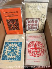 MaxSold Auction: Box of Quilting Patterns   - Novato (California, USA) SELLER MANAGED Estate Sale Online Auction - Nina Drive