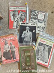 MaxSold Auction: Box of Vintage Knitting/needlework Design Magazines - Novato (California, USA) SELLER MANAGED Estate Sale Online Auction - Nina Drive