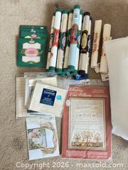 MaxSold Auction: Boxes of Lace, Linens,and Cross Stitch - Novato (California, USA) SELLER MANAGED Estate Sale Online Auction - Nina Drive