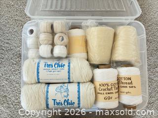 MaxSold Auction: Boxes of Yarn & Crochet Patterns - Novato (California, USA) SELLER MANAGED Estate Sale Online Auction - Nina Drive