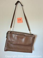 MaxSold Auction: Brown Leather Handbag/briefcase - Novato (California, USA) SELLER MANAGED Estate Sale Online Auction - Nina Drive