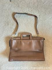 MaxSold Auction: Brown Leather Handbag/briefcase - Novato (California, USA) SELLER MANAGED Estate Sale Online Auction - Nina Drive