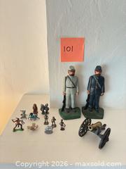 MaxSold Auction: Cast iron Civil War Soldiers, with Cannon & Other Small Figures - Novato (California, USA) SELLER MANAGED Estate Sale Online Auction - Nina Drive