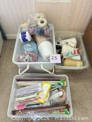 MaxSold Auction: Crochet and Knitting Supplies - Novato (California, USA) SELLER MANAGED Estate Sale Online Auction - Nina Drive