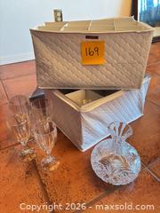MaxSold Auction: Cut Glass stemware and cruet - Novato (California, USA) SELLER MANAGED Estate Sale Online Auction - Nina Drive