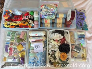 MaxSold Auction: Embroidery Thread, Patterns, Notions, and Books - Novato (California, USA) SELLER MANAGED Estate Sale Online Auction - Nina Drive