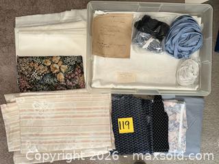 MaxSold Auction: Fabric: Assorted Upholstery & Polyester  - Novato (California, USA) SELLER MANAGED Estate Sale Online Auction - Nina Drive