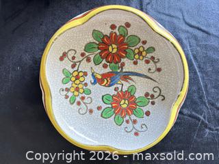 MaxSold Auction: Hand-Painted Blue & White Bird Motif Plate & Bowl - Novato (California, USA) SELLER MANAGED Estate Sale Online Auction - Nina Drive