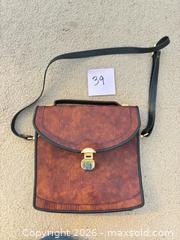 MaxSold Auction: Leather Messenger Bag, unknown brand.  - Novato (California, USA) SELLER MANAGED Estate Sale Online Auction - Nina Drive