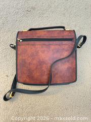 MaxSold Auction: Leather Messenger Bag, unknown brand.  - Novato (California, USA) SELLER MANAGED Estate Sale Online Auction - Nina Drive