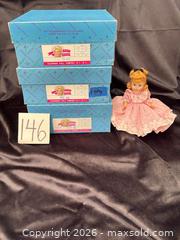 MaxSold Auction: Madame Alexander Dolls: little women, Beth 406, Meg 408, Jo 407. Amy is included.  - Novato (California, USA) SELLER MANAGED Estate Sale Online Auction - Nina Drive