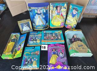 MaxSold Auction: Mattel/Disney Barbie Snow White & Seven Dwarfs Miniature Figurines (10) - Novato (California, USA) SELLER MANAGED Estate Sale Online Auction - Nina Drive