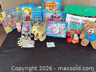 MaxSold Auction: Mickey Mouse toys, box of Lincoln logs, energizer bunny.  - Novato (California, USA) SELLER MANAGED Estate Sale Online Auction - Nina Drive