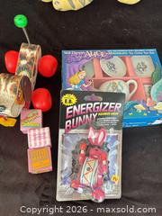 MaxSold Auction: Mickey Mouse toys, box of Lincoln logs, energizer bunny.  - Novato (California, USA) SELLER MANAGED Estate Sale Online Auction - Nina Drive