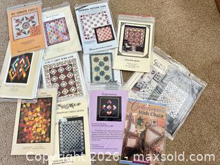 MaxSold Auction: Quilt Patterns  - Novato (California, USA) SELLER MANAGED Estate Sale Online Auction - Nina Drive