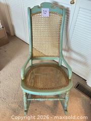 MaxSold Auction: Rocking Chair With Woven Seat and Back - Novato (California, USA) SELLER MANAGED Estate Sale Online Auction - Nina Drive