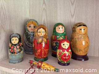 MaxSold Auction: Six Nesting dolls from Russia and USSR - Novato (California, USA) SELLER MANAGED Estate Sale Online Auction - Nina Drive