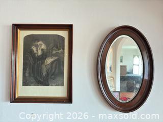 MaxSold Auction: Victorian-Style Framed Wall Mirror, Medium Size - Novato (California, USA) SELLER MANAGED Estate Sale Online Auction - Nina Drive