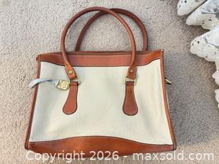 MaxSold Auction: Vintage Dooney & Bourke All-Weather Leather Zip-Top Tote - Novato (California, USA) SELLER MANAGED Estate Sale Online Auction - Nina Drive