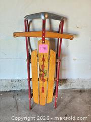 MaxSold Auction: Vintage Snow Sled -Small - Novato (California, USA) SELLER MANAGED Estate Sale Online Auction - Nina Drive