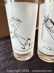 MaxSold Auction: W. Steig Signed Illustrated Highball Glasses with Ice Bucket - Novato (California, USA) SELLER MANAGED Estate Sale Online Auction - Nina Drive