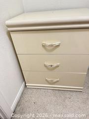 MaxSold Auction: 2 - Off-White 3-Drawer Nightstand with Handles - Las Vegas (Nevada, USA) PARTNER MANAGED Estate Sale Online Auction -  Argent Star Court
