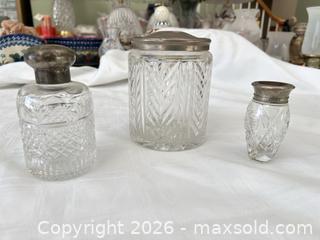 MaxSold Auction: 3-Piece Cut Glass & Silver-Plated Vanity Set - Las Vegas (Nevada, USA) PARTNER MANAGED Estate Sale Online Auction -  Argent Star Court