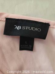 MaxSold Auction: AB Studio Light Pink Blouse, Size L - Las Vegas (Nevada, USA) PARTNER MANAGED Estate Sale Online Auction -  Argent Star Court