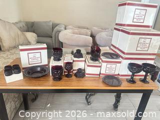 MaxSold Auction: Avon The 1876 Cape Cod Deep Cranberry Glass Lot (38+ Pieces) - Las Vegas (Nevada, USA) PARTNER MANAGED Estate Sale Online Auction -  Argent Star Court