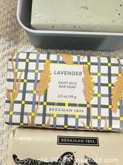 MaxSold Auction: Beekman 1802 Lot of 4 Bar Soaps with Tin - Las Vegas (Nevada, USA) PARTNER MANAGED Estate Sale Online Auction -  Argent Star Court