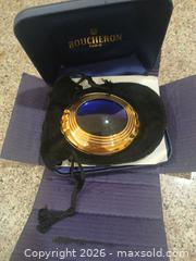 MaxSold Auction: Boucheron Gold-Tone Compact Powder Case, Black/Blue Accent - Las Vegas (Nevada, USA) PARTNER MANAGED Estate Sale Online Auction -  Argent Star Court