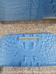 MaxSold Auction: Brahmin Blue Weekender Travel Bag - Embossed Croc Leather - Las Vegas (Nevada, USA) PARTNER MANAGED Estate Sale Online Auction -  Argent Star Court