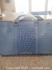 MaxSold Auction: Brahmin Blue Weekender Travel Bag - Embossed Croc Leather - Las Vegas (Nevada, USA) PARTNER MANAGED Estate Sale Online Auction -  Argent Star Court