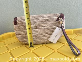 MaxSold Auction: Brahmin Straw & Leather Embroidered Wristlet Clutch - Las Vegas (Nevada, USA) PARTNER MANAGED Estate Sale Online Auction -  Argent Star Court