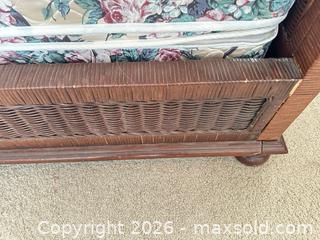 MaxSold Auction: Brown Wicker/Rattan Queen Bed Frame with Headboard & Footboard - Las Vegas (Nevada, USA) PARTNER MANAGED Estate Sale Online Auction -  Argent Star Court