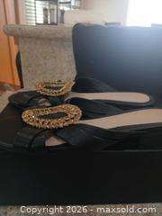 MaxSold Auction: Cecelia New York Women's Black Faux Leather Slide Sandals - Las Vegas (Nevada, USA) PARTNER MANAGED Estate Sale Online Auction -  Argent Star Court