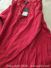 MaxSold Auction: Chaps Red Cotton Blend Sweater Size L - Las Vegas (Nevada, USA) PARTNER MANAGED Estate Sale Online Auction -  Argent Star Court