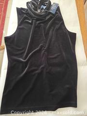 MaxSold Auction: Chaps Women's Black Polyester Cowl/Turtleneck Top, Size L - Las Vegas (Nevada, USA) PARTNER MANAGED Estate Sale Online Auction -  Argent Star Court