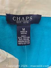 MaxSold Auction: Chaps Women's M Turquoise Layered-Look Pullover with Shirt Collar - Las Vegas (Nevada, USA) PARTNER MANAGED Estate Sale Online Auction -  Argent Star Court