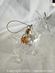 MaxSold Auction: Clear Glass Donkey/Ox Ornament with Gold Cap, 3–4 in - Las Vegas (Nevada, USA) PARTNER MANAGED Estate Sale Online Auction -  Argent Star Court